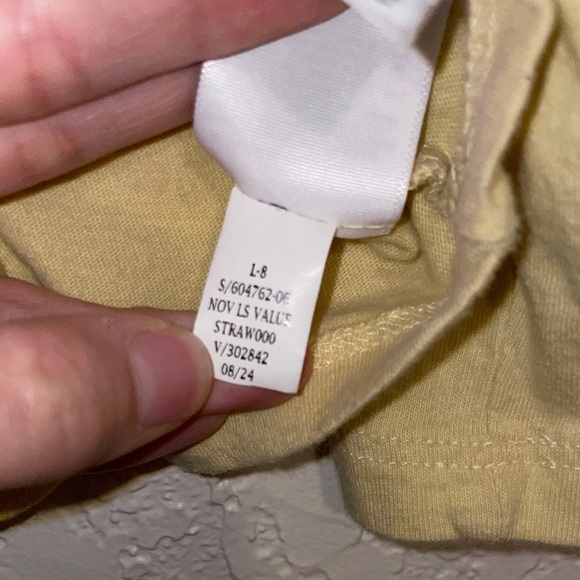 GAP Yellow Long Sleeve Tee with Guitar Graphic - Picture 6 of 6